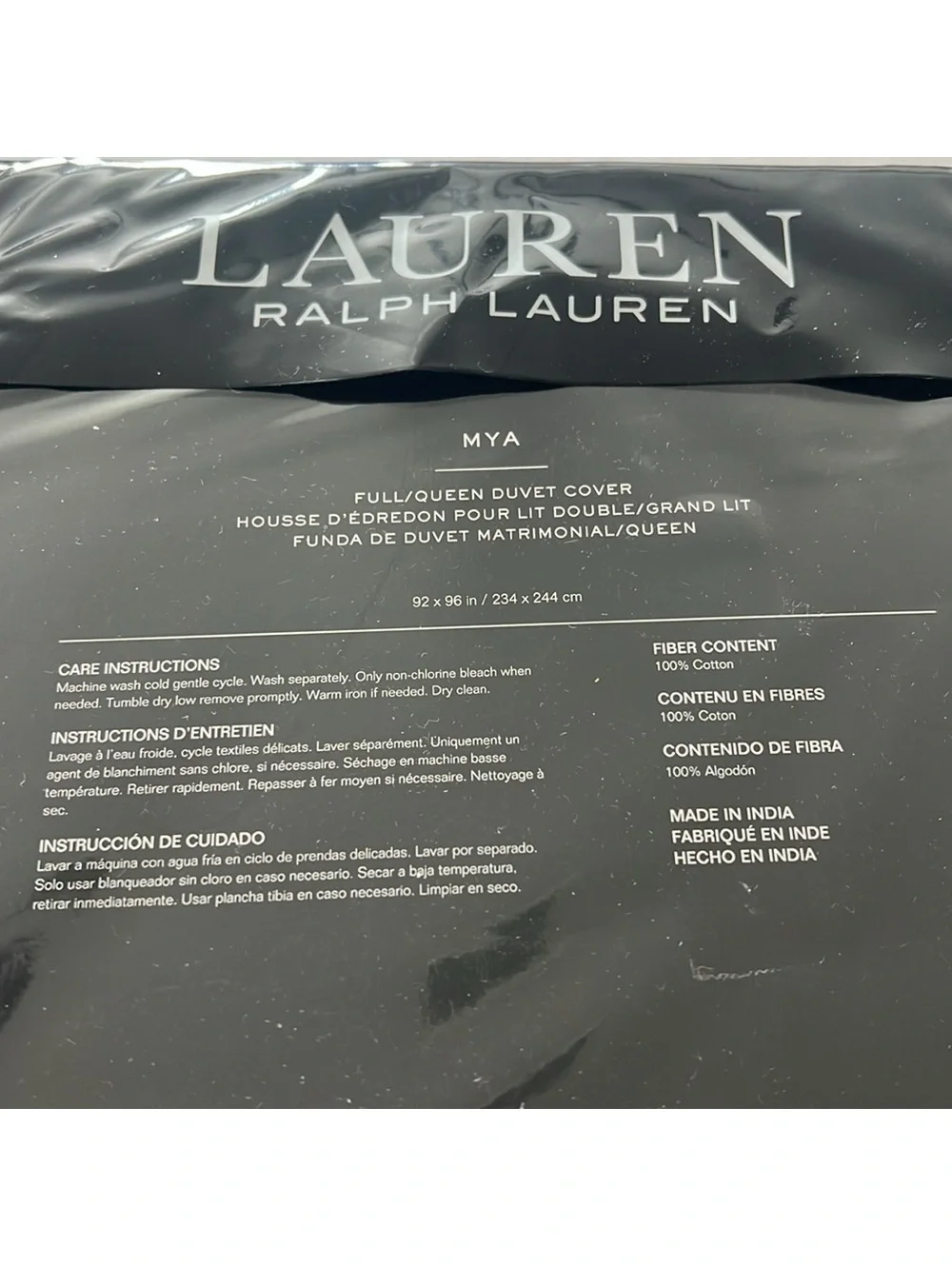 Lauren Ralph Lauren Mya Floral Duvet Cover in Navy, NEW, Size Queen $430